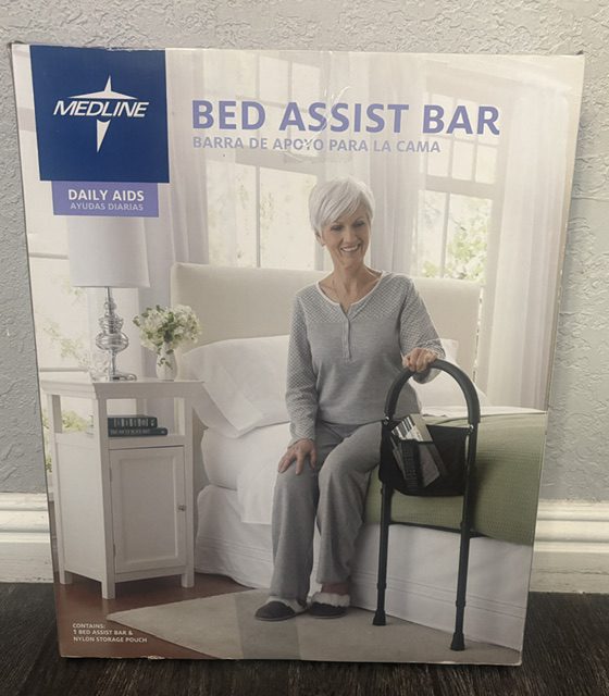 Medline Bed Assist Bar for Seniors with Nylon Bag for Storage